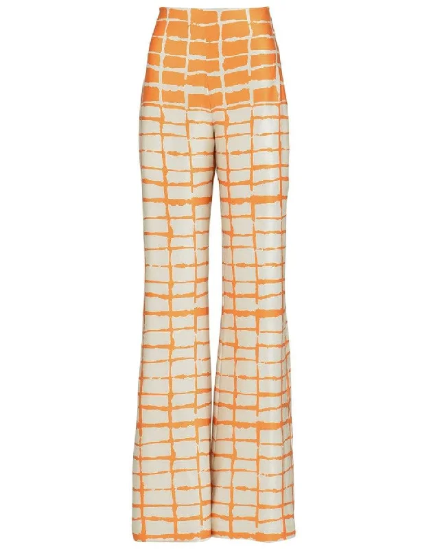 Orange Como Pant Trendy Printed Leggings