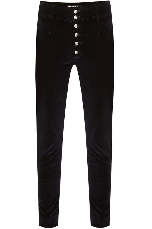 Debbie High Rise Skinny Pant Trendy Wide-Legged Trousers