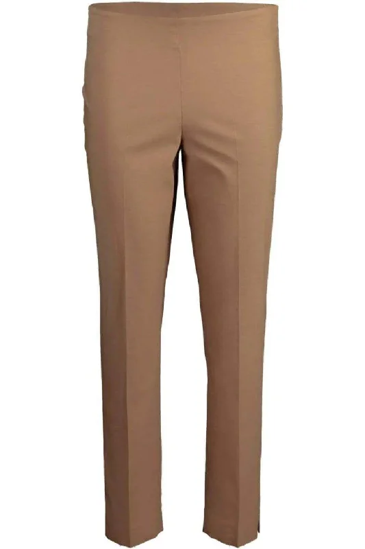 Cotton Twill Side Zip Pant Modern Bootcut Pants