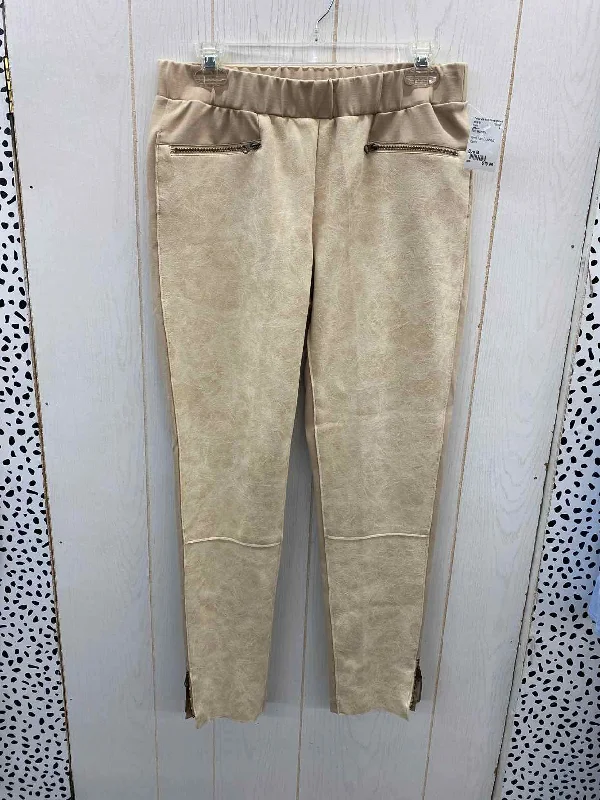 209wst Tan Womens Size M Pants Lightweight Jogger Pants