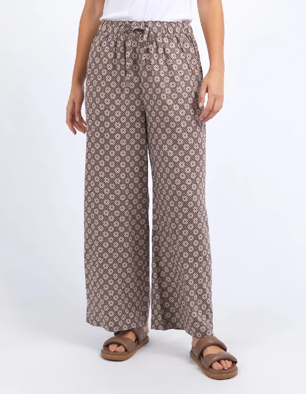 Foxwood Lui Geo Pant - Lui Geo Print Formal Stretch Pants