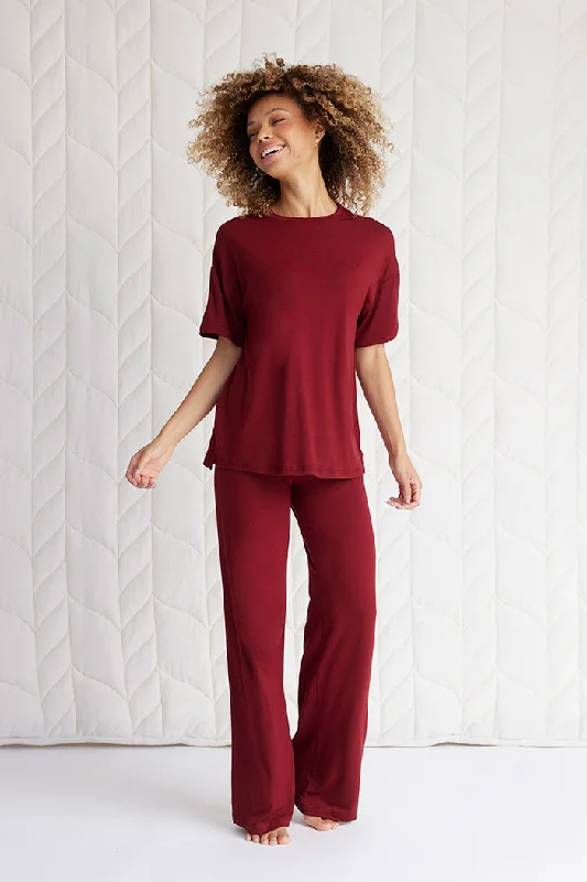 Oversized Tee + Pajama Pant Formal Slim Pants