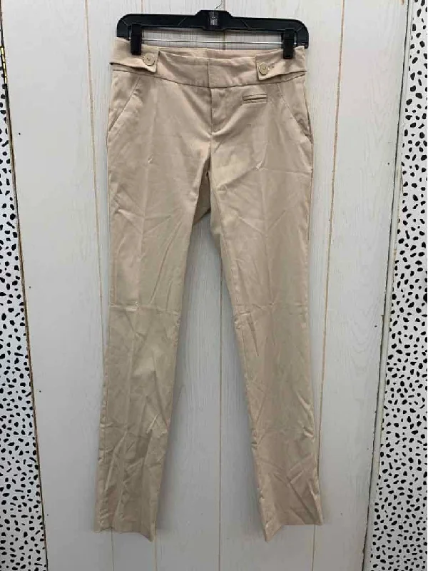 Calvin Klein Tan Womens Size 0 Pants Casual Skinny Fit Pants