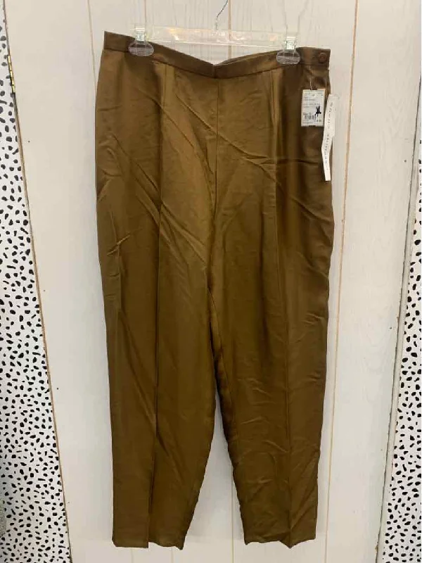 Chaus Brown Womens Size 14 Pants Classic Bootcut Trousers