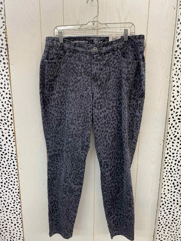 Style & Co Gray Womens Size 12 Pants High-Waist Trousers