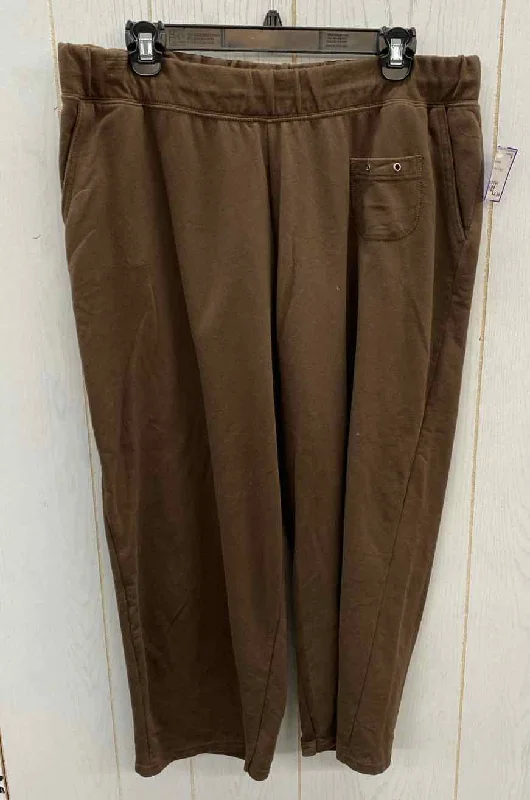 JMS Brown Womens Size 18/20W Pants Fashionable Tapered Leg Pants