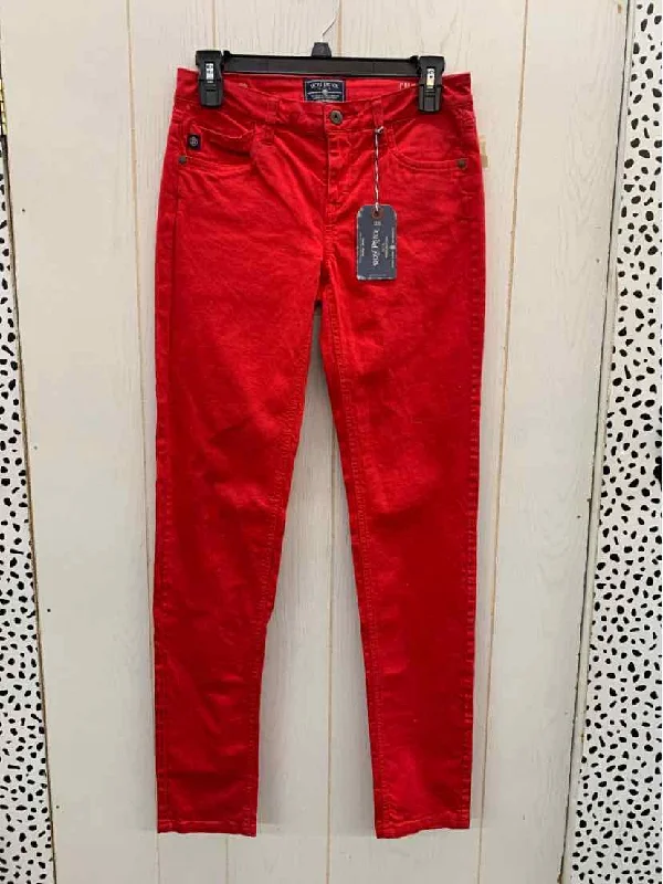 Red Womens Size 2 Pants Casual Sweatpants Style