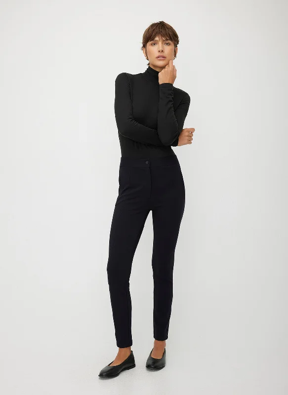 Expert Slim Fit Pants Relaxed High-Waist Trousers