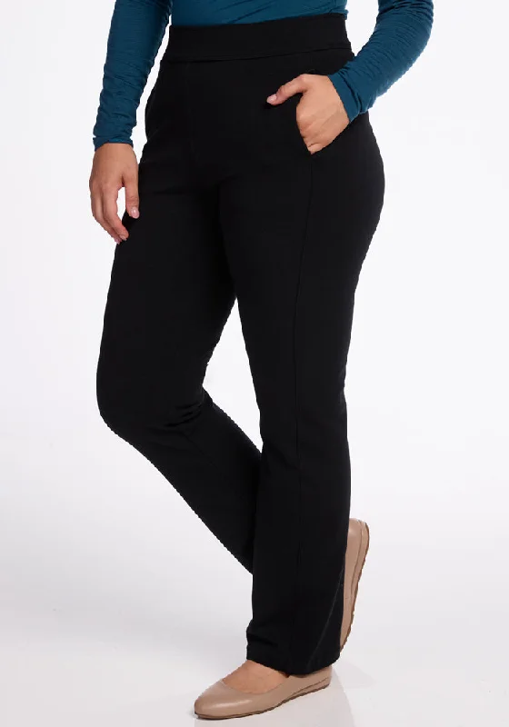 Emerson Straight Leg Pants - Black Modern Skinny Pants