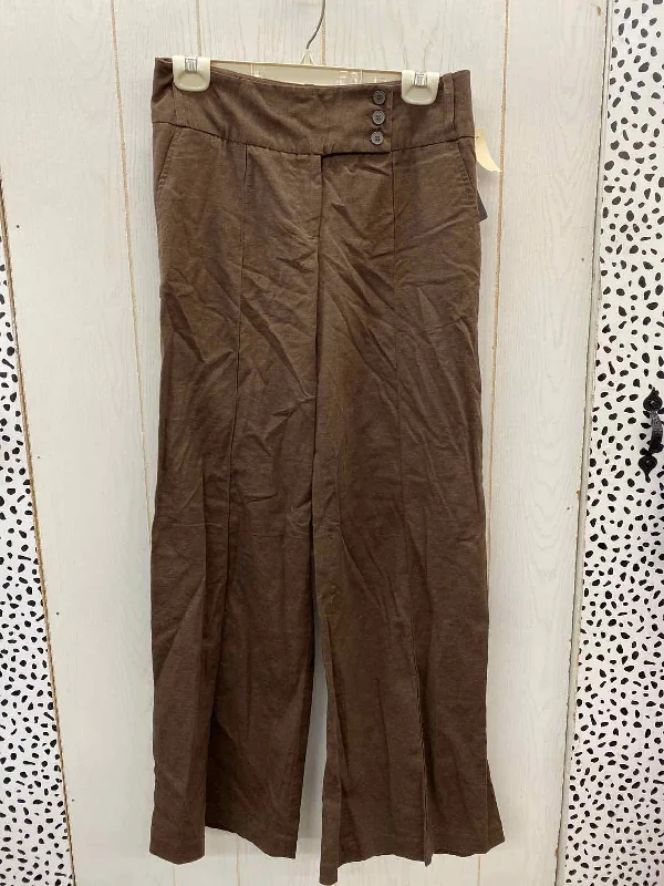 Dalia Brown Womens Size 4 Pants Comfortable Fleece Pants