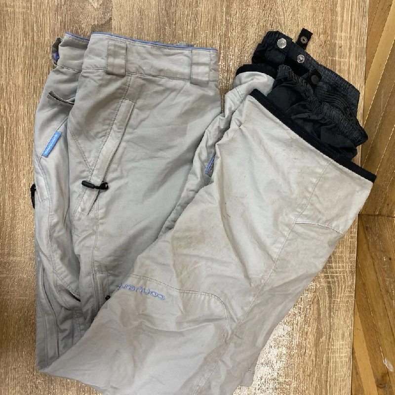 Columbia - Convert Ski Pants: Light Grey-women-LG Classic Pleated Pants