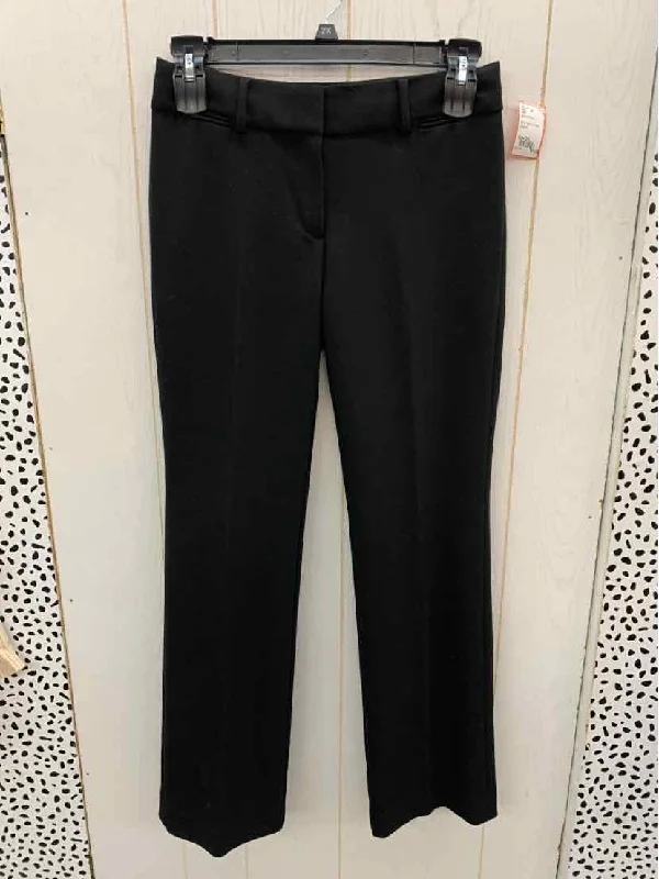 LOFT Black Womens Size 2/4 Pants Casual Track Pants