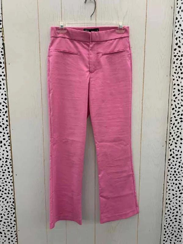 ZARA Pink Womens Size 4 Pants Modern Bootcut Pants