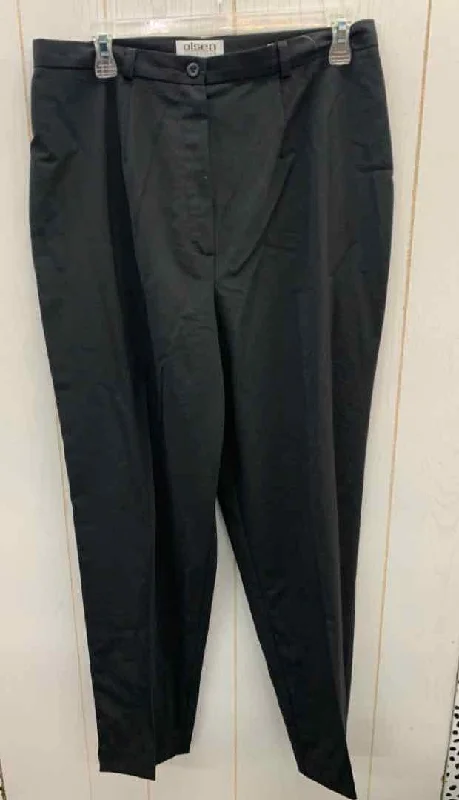 Olsen Black Womens Size 12 Pants Comfortable Maternity Pants