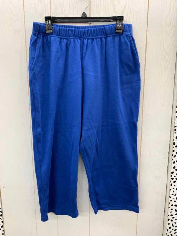 Woman Within Blue Womens Size 18/20W Pants Trendy Work Pants