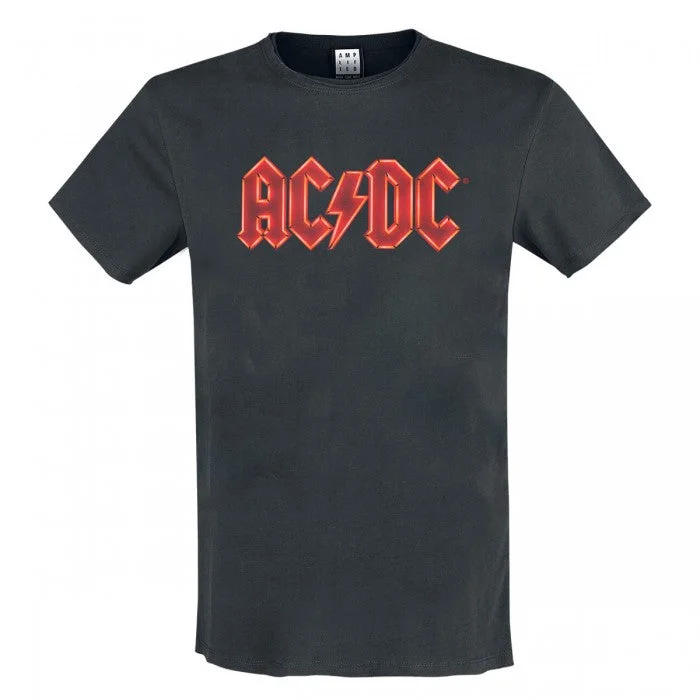 Amplified Womens/Ladies Power Up Logo AC/DC T-Shirt Jersey Fabric Tulle Fabric Batik Fabric