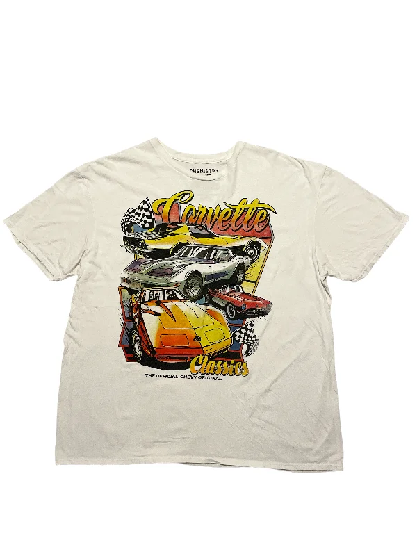 'Chevy Corvette' Classic Racing T-Shirt Collared T-Shirt Boat Neck A-Line