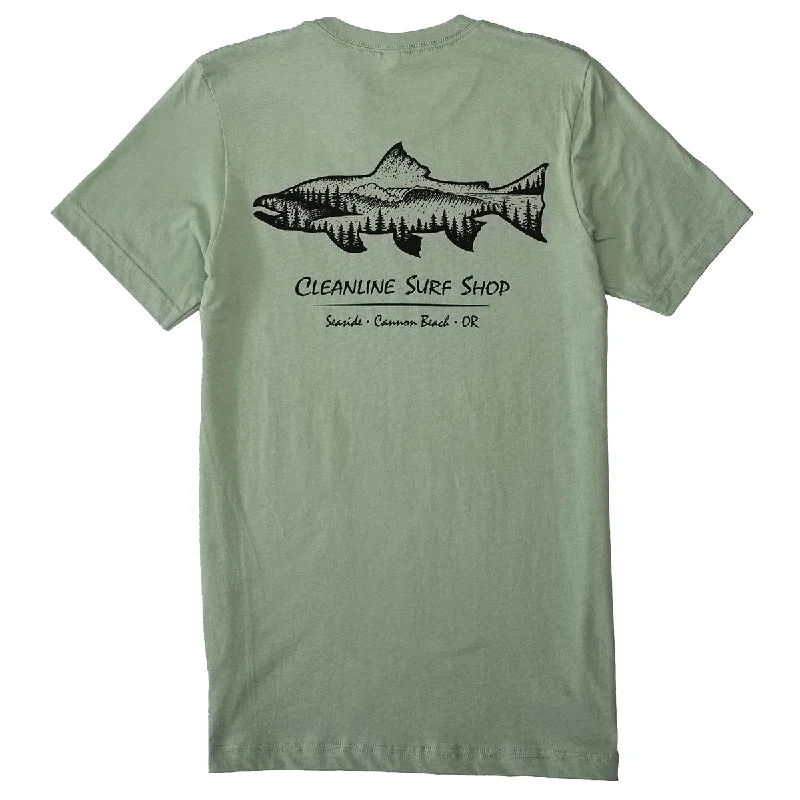 Cleanline Salmon T-Shirt Iron Safe Non-Iron Wrinkle Free