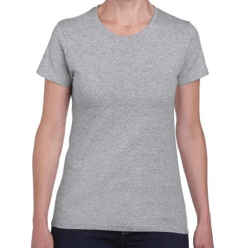 Gildan Womens/Ladies Heavy Cotton T-Shirt Thin T-Shirt Open Front Quick Dry