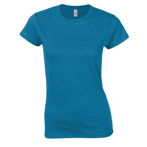 Gildan Womens/Ladies Soft Touch T-Shirt Rayon Velvet Corduroy