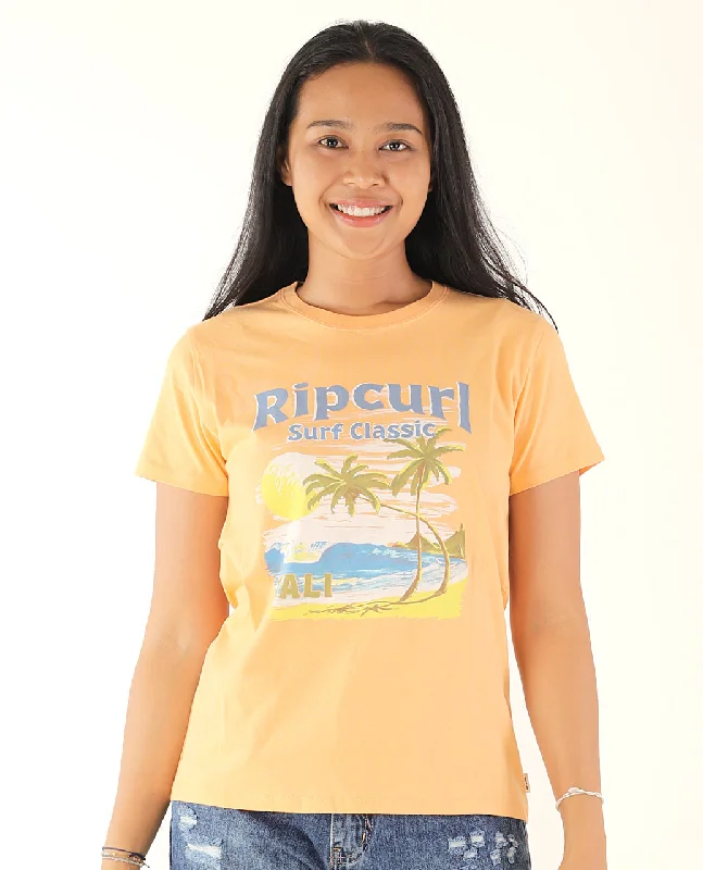 High Tide Scenic Standard Tee - Peach Bali Terry Blend Velvet Blend Canvas Blend