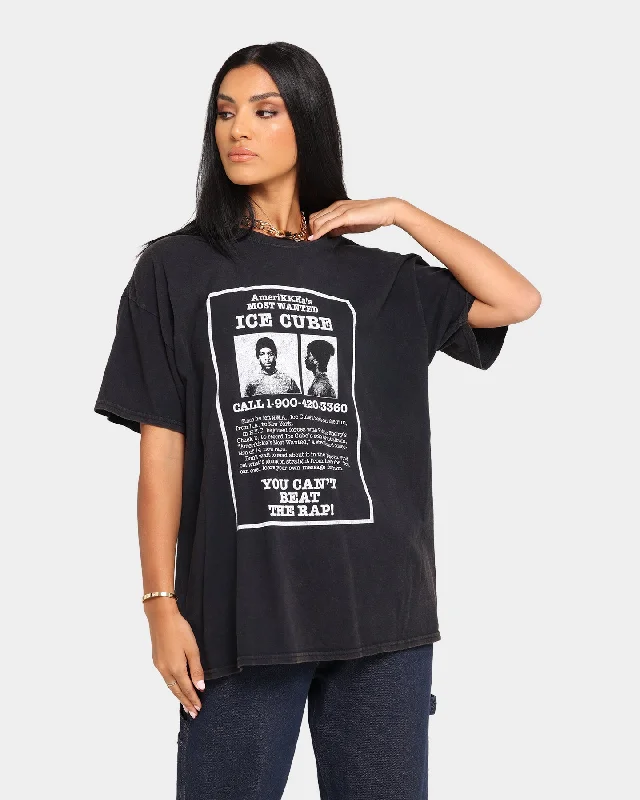 Ice Cube Amerikkkas Most Wanted T-Shirt Black Wash Striped Floral Plaid