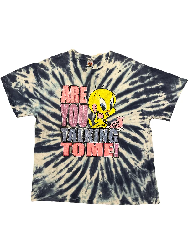 Looney Tunes Tweety Tie Dye Y2K T-Shirt Anti-Shrink Durable Soft