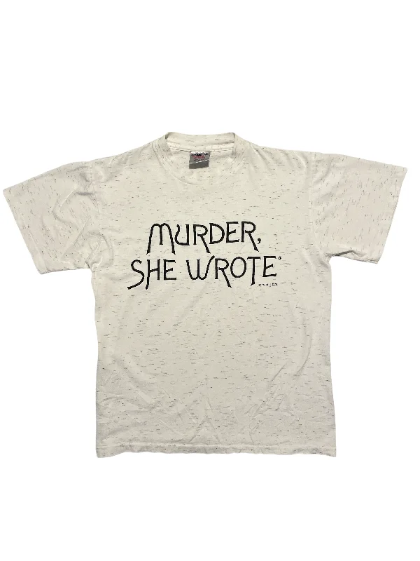 Murder, She Wrote' 80's T-Shirt Zippered Front Buttoned Front Snap Front