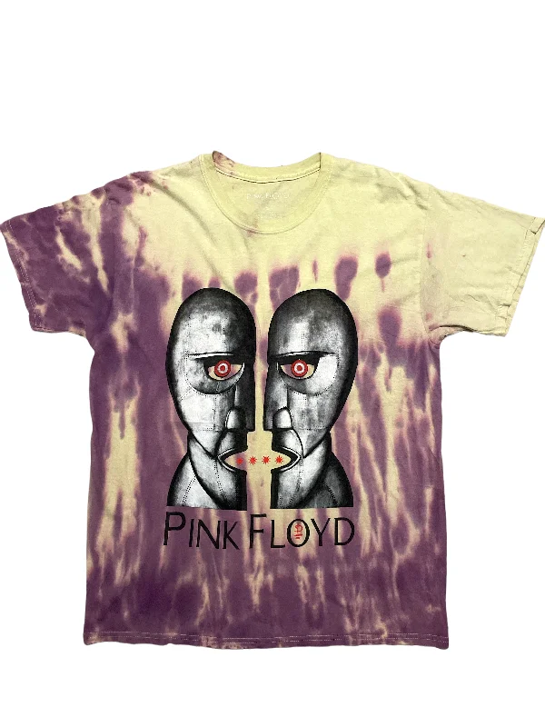 'Pink Floyd' 1990 Tour Tie Dye T-Shirt Solid Print Embellished