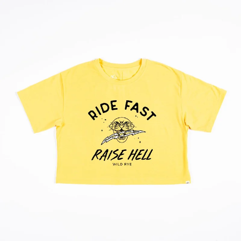 Ride Fast, Raise Hell Benefit Tee Fleece Fabric Down Fabric Feather Fabric