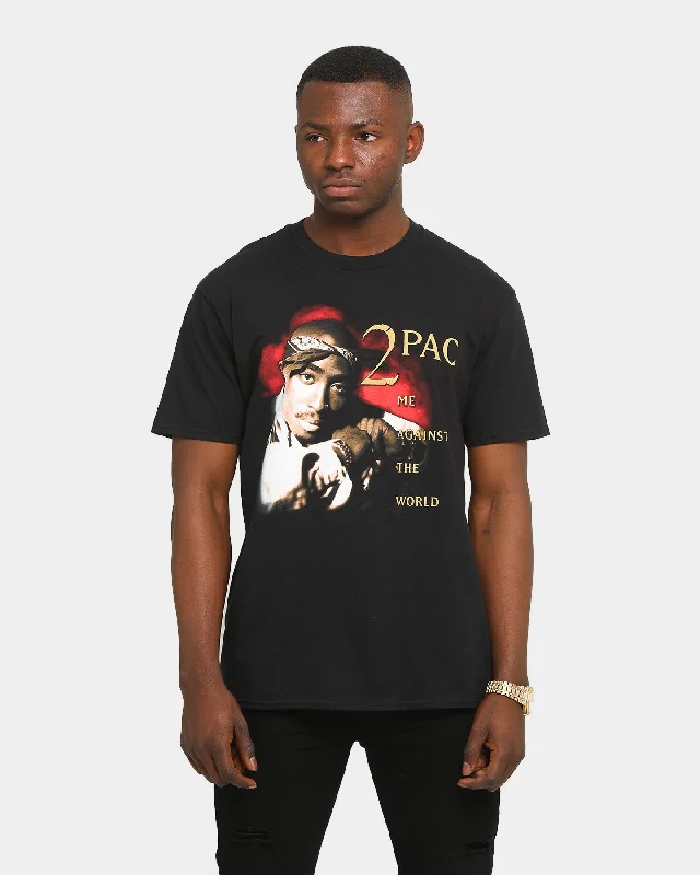 Tupac Me Against The World T-Shirt Black Rayon Velvet Corduroy