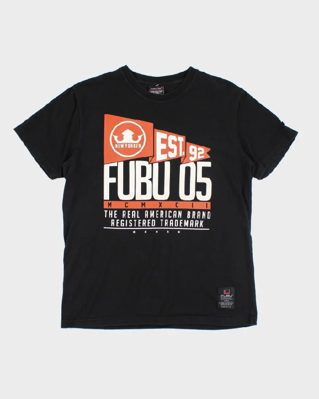 Vintage 90's FUBU Puff Print Graphic T-Shirt - M Elegant Classic Vintage