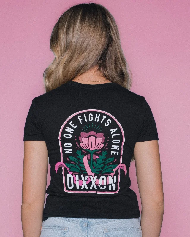 Women's No One Fights Alone Tee Chenille Fabric Brocade Fabric Lace Fabric