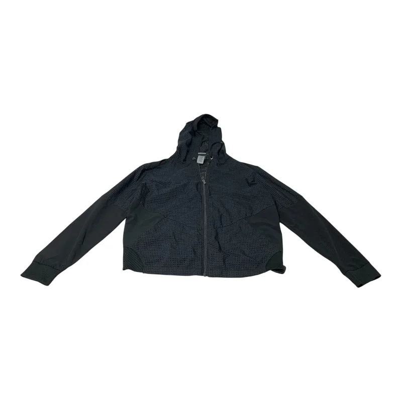 Athletic Jacket By Champion In Black, Size: M Herringbone Jacket Checkered Jacket Solid Jacket