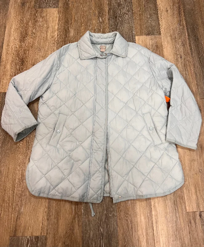 Jacket Puffer & Quilted By Chicos In Blue, Size: 2X Jersey Jacket Tulle Jacket Batik Jacket