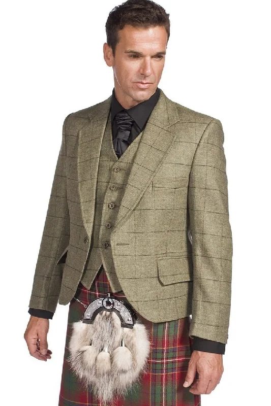 Luxury Estate Tweed Kilt Jacket with 5 Button Waistcoat Made to Order Insulated Jacket Fitted Jacket Loose Jacket