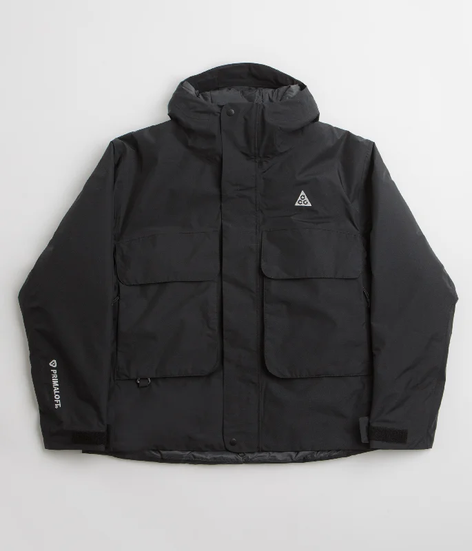 Nike ACG Skull Peak Jacket - Black / Anthracite / Black / Summit White Welt Pockets Slit Pockets Flap Pockets