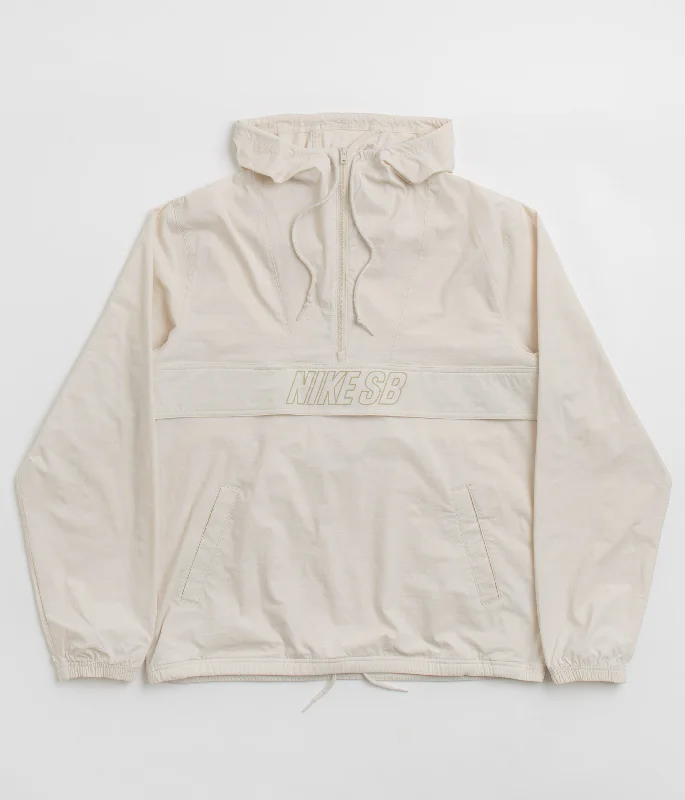 Nike SB Anorak Jacket - Light Orewood Brown / Khaki Tiered Jacket Buttoned Jacket Zippered Jacket