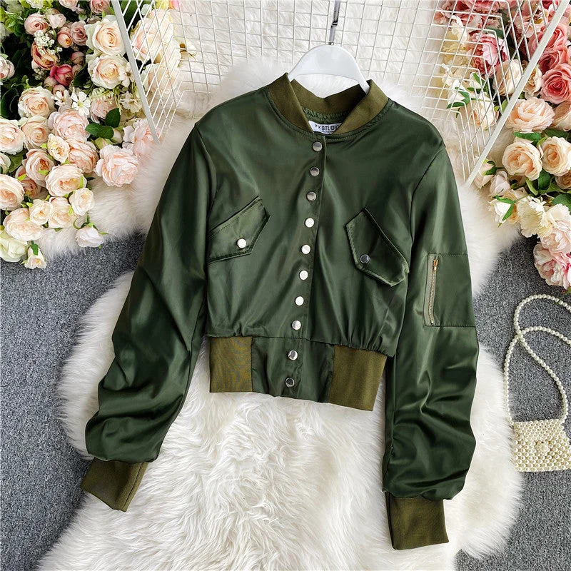 Autumn and winter2024 new Hong Kong style jacket and coat women  1675 Tiered Jacket Buttoned Jacket Zippered Jacket