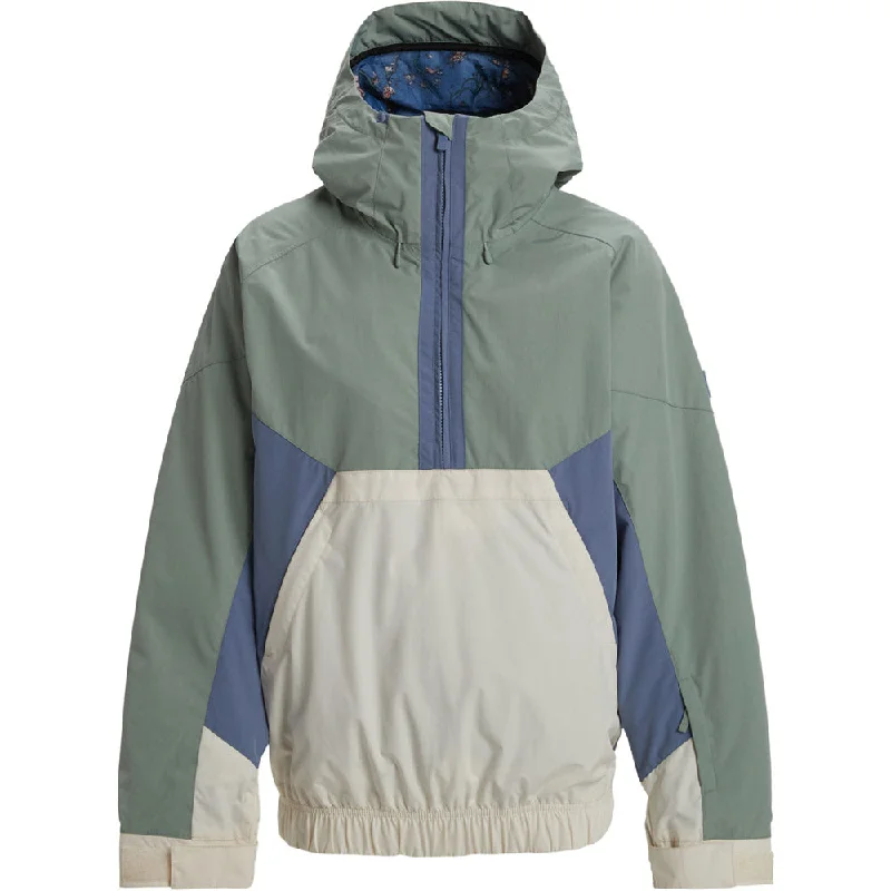 Chloe Kim Anorak Snowboard Jacket - Womens Zippered Front Buttoned Front Snap Front