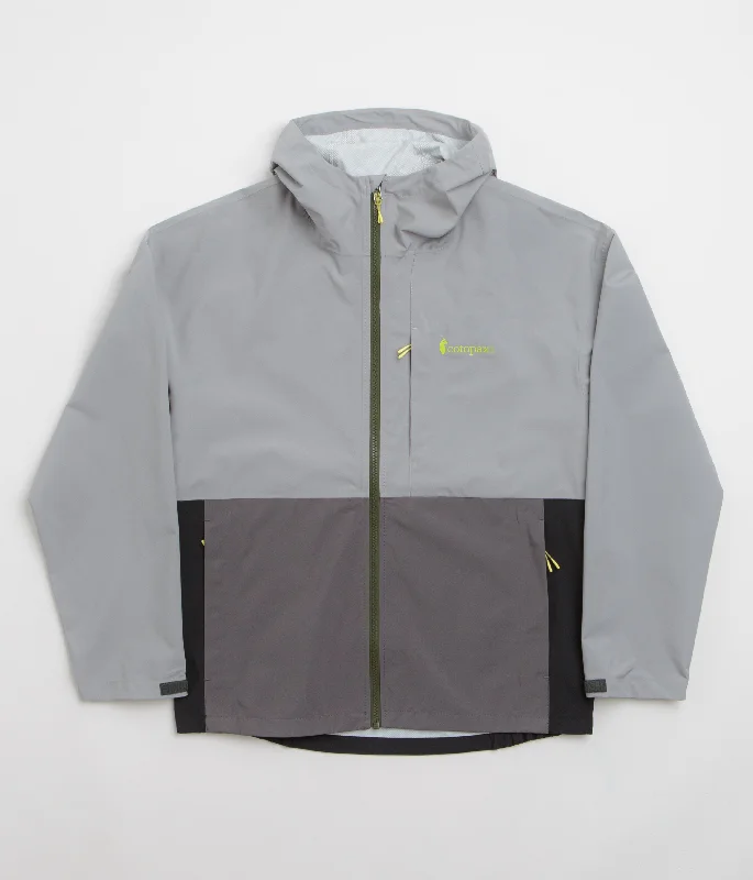 Cotopaxi Cielo Rain Jacket - Smoke / Cinder Collared Jacket Crew Neck Jacket Turtle Neck Jacket