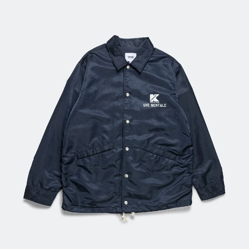 Hotmix Coach Jacket x KRB - Navy Mesh Jacket Canvas Jacket Denim Jacket