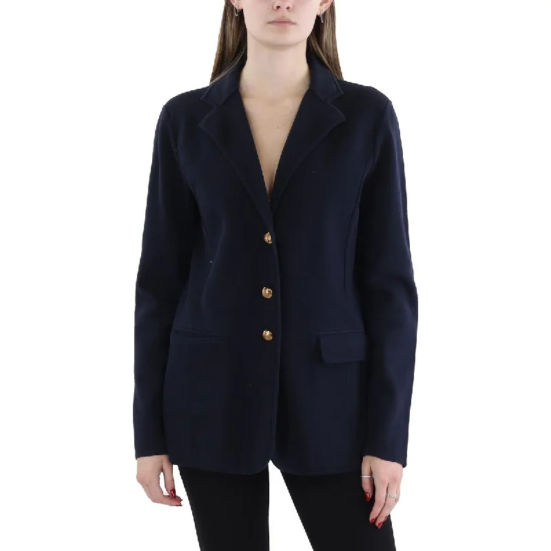 Lauren Ralph Lauren Womens Cotton Blend Office Suit Jacket Print Jacket Jacquard Jacket Embroidered Jacket