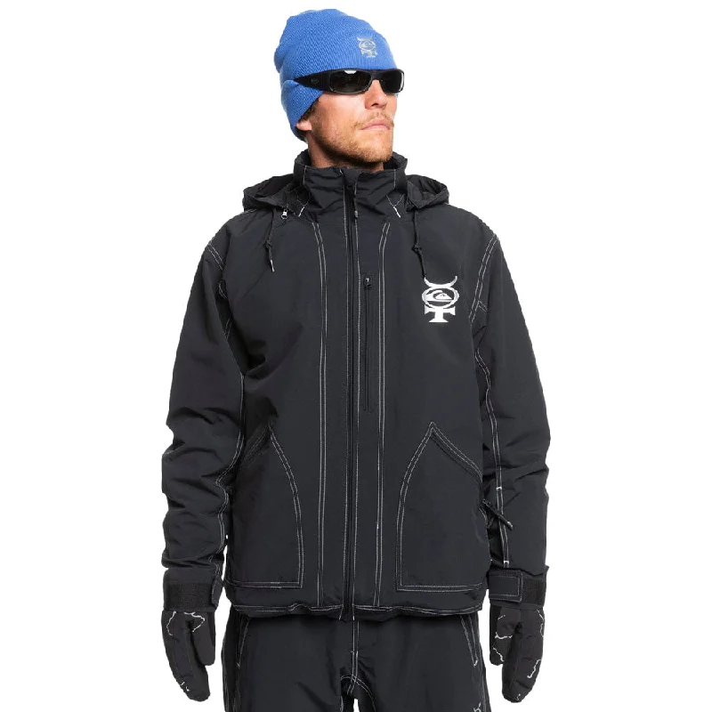 Live Wire Snowboard Jacket Hooded Jacket Caped Jacket Shawl Collar Jacket