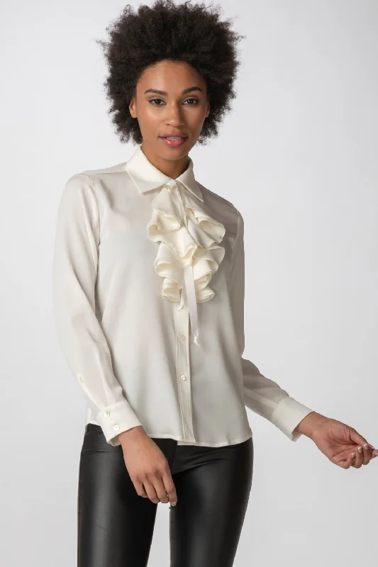 Ruffle Blouse Ruffled Neck Blouse