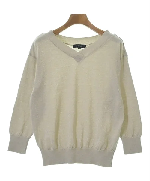 UNTITLED Sweaters Turtle Neck Boat Neck Asymmetrical Neck