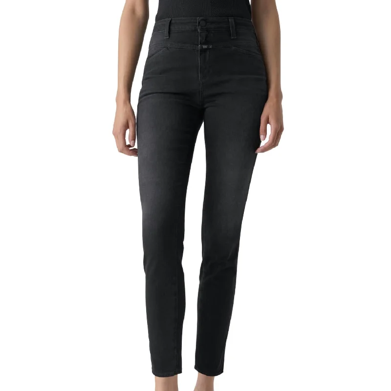 A Better Blue Skinny Pusher Jean In Dark Grey Casual Skinny Fit Jeans