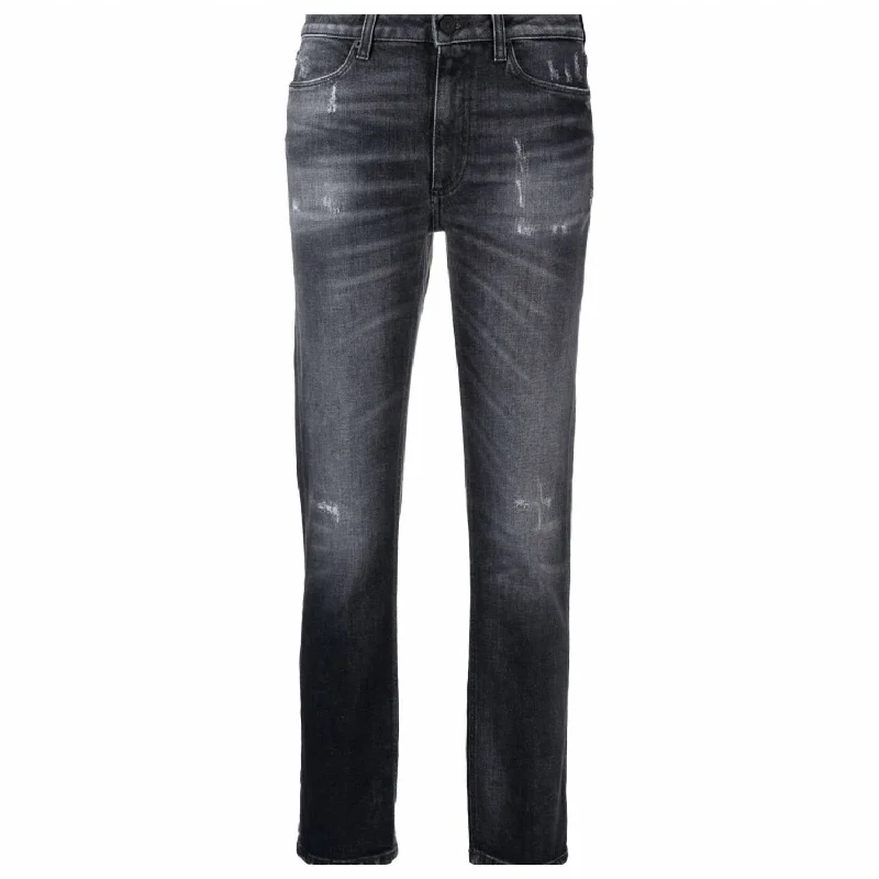 Allie Stonewashed Jean In Washed Black Chic Dark-Wash Skinny Jeans