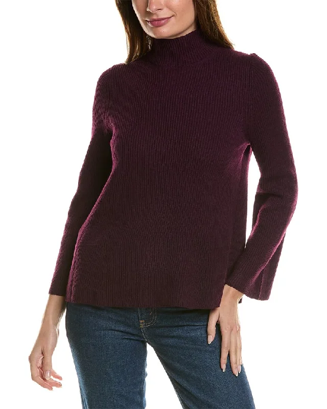 Anne Klein Mock Neck Sweater Casual Formal Business