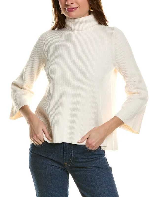 Anne Klein Mock Neck Sweater High Neck Crew Neck V-Neck